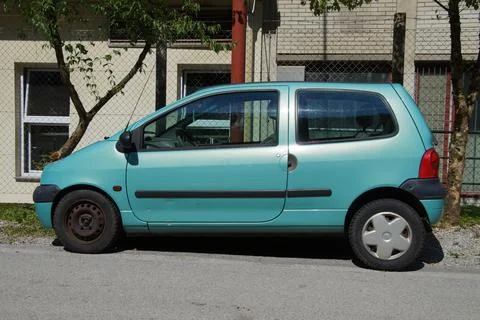 Mint green Renault Twingo Stock Photos