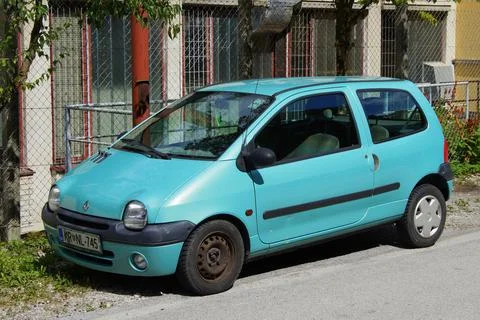 Mint green Renault Twingo Stock Photos