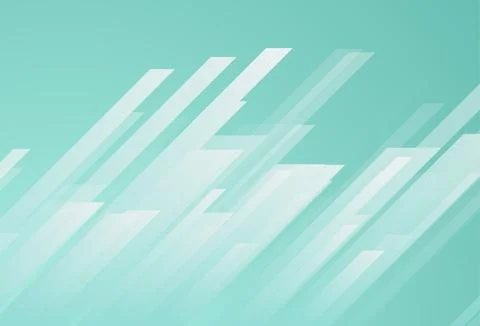Mint green technology background with geometrical stripes Stock Illustration