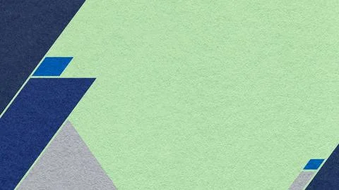 Mint green textured paper background with dark navy blue, gray geometric co.. Stock Illustration