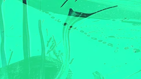 Mint Hand Drawn Texture Overlay Background Seamless Loop Video stock 328313233
