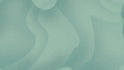 Mint Harmony – Abstract Fluid Shapes in Calm Green Stock Footage 310641813