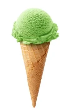 Mint ice cream Stock Photos