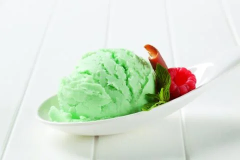 Mint ice cream Stock Photos