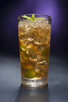 Mint-julep cocktail Stock Photos