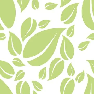 Mint leaf seamless pattern Stock Illustration