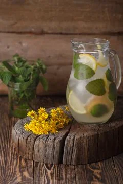 Mint lemonade Stock Photos