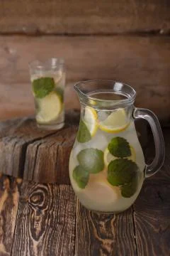 Mint lemonade Stock Photos