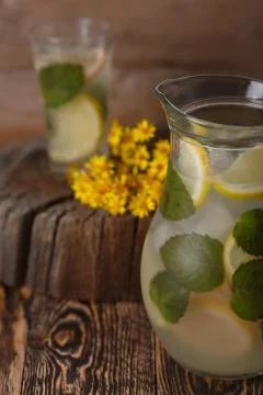 Mint lemonade Stock Photos