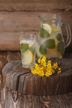 Mint lemonade Stock Photos