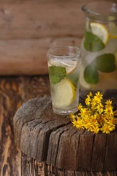 Mint lemonade Stock Photos