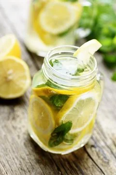Mint Lemonade Stock-Fotos