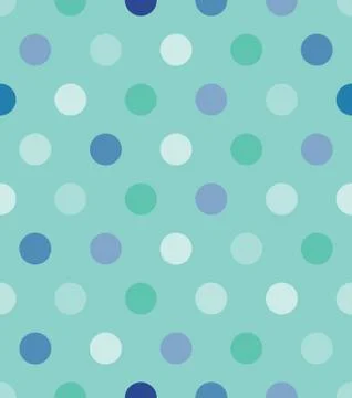 Mint polka dot seamless pattern Stock Illustration