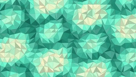 Mint Prism - Abstract Crystal Facets Loop 4K Stock Footage 347894620