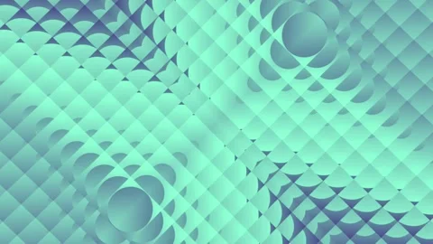 Mint Purple 3D Diagonal Geometric Wave Loop 库存影片 344248624