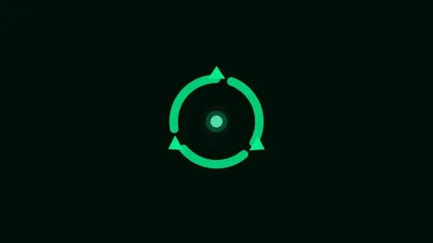 Mint Recycle Loop Cycle Symbol Eco Green Animation Loop Видео 342610397