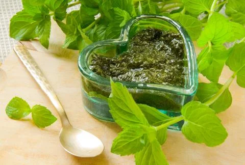 Mint sauce Stock Photos