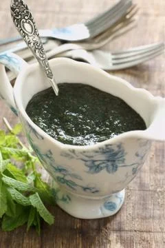 Mint sauce Stock Photos
