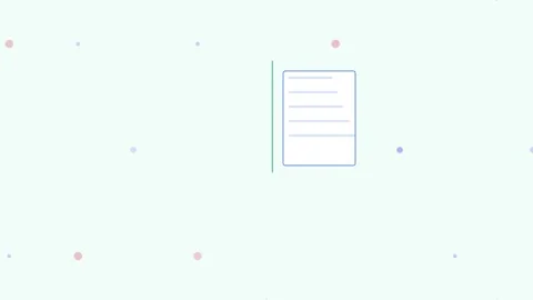 Mint Scan Document Digital Automate Loop Flat Design Loop Видео 342606327