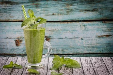 Mint smoothie Stock Photos