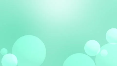 Mint soft gradient circle background pastel aqua tones, smooth rounded shapes, g Stock Footage 340413435