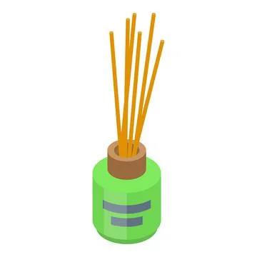 Mint sticks diffuser icon, isometric style イラスト素材