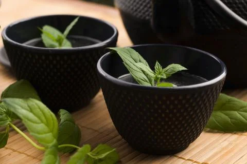 Mint tea Stock Photos