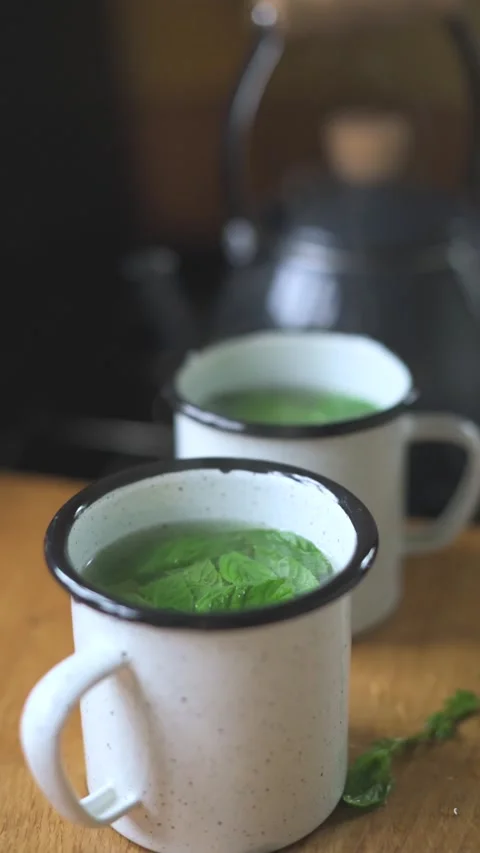 Mint Tea Preparation  Stock Footage 172245374