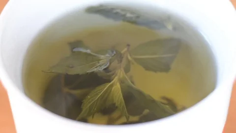 Mint tea03 Stock Footage 74290927