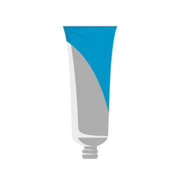 Mint toothpaste icon, flat style Illustrazione stock