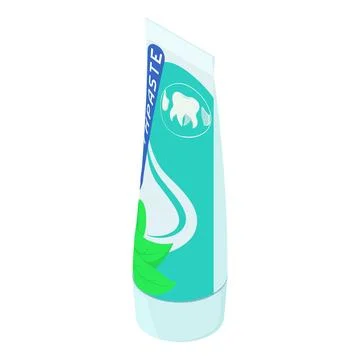 Mint toothpaste icon, isometric style Stock Illustration