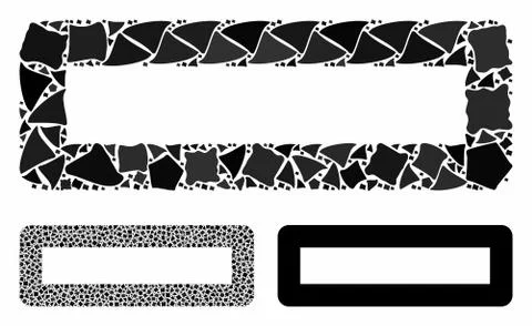 Minus Composition Icon of Uneven Elements Stockillustratie