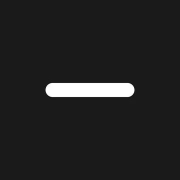 Minus dark mode glyph ui icon 스톡 일러스트