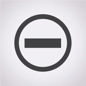 Minus icon Stock Illustration