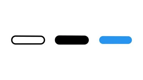Minus icon set remove delete subtract button Stock Illustration