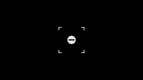 Minus or minimize icon animation on alpha channel Stock Footage 323161075