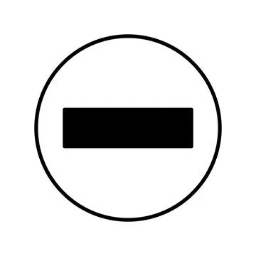 Minus sign in circle vector icon. vector illustration of a solid minus sign.. Stock Illustration