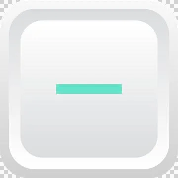 Minus Sign on a Rounded Square: Simple graphic of subtraction symbol, inter.. Stock Illustration