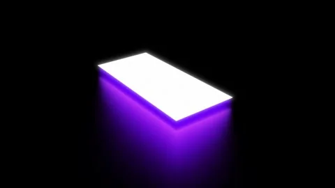 Minus Symbol 3D Vibrant Glowing Motion Graphic Video Stock Footage 320852463