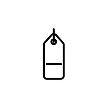 Minus tag icon. Element of minimalistic icon for mobile concept and web apps. Stock Illustration