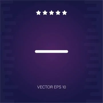 Minus vector icon Stock Illustration