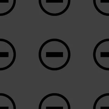 Minus web icon. flat design. Seamless pattern. イラスト素材