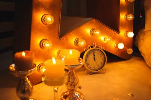 Minute before the new year Stock Photos