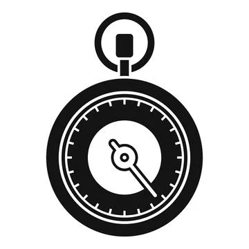 Minute stopwatch icon simple vector. Watch timer Stock Illustration