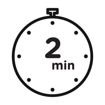Minute timer icon Black line art vector logo イラスト素材