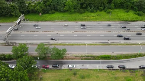 Minute Video of Van Wick Highway From Overhead Stock Footage 156702944
