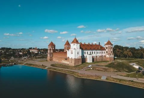Mir Castle In Belarus Stock Photos
