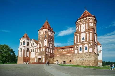 Mir Castle Complex.  Belarus. Stock Photos