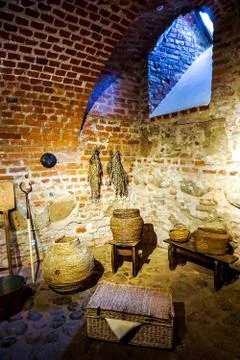 Mir Castle Complex Cellar Stock Photos