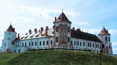 Mir Castle Complex is a UNESCO World Heritage site in Mir town, Belarus Stock Photos